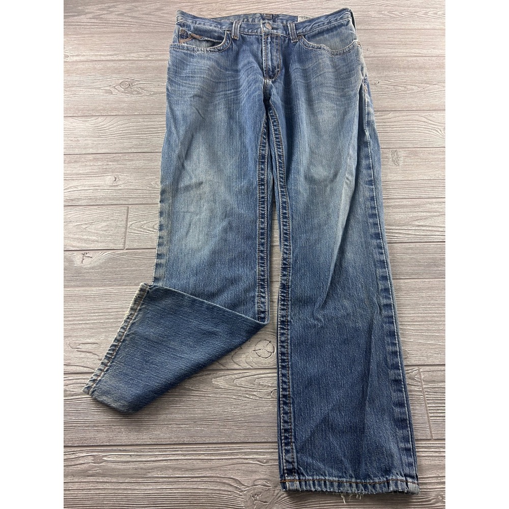 Ariat M-Series Relaxed Fit Straight Leg Jeans Mens 33x32 Medium Wash Blue Denim